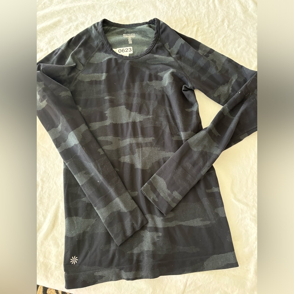 Athleta Camo Long Sleeve